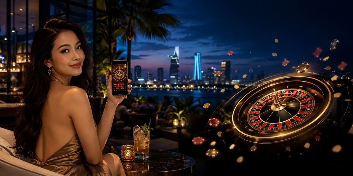 Không khí sôi động chơi roulette tại một quán cà phê ở TP. Hồ Chí Minh