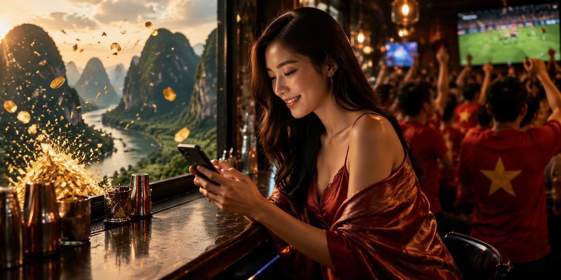 Người dùng tại Ninh Bình dùng điện thoại di động kiểm tra ưu đãi casino trực tuyến
